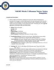 Felicita Nr Nursenotes Week Docx Nr Week Ihuman Nurse Notes