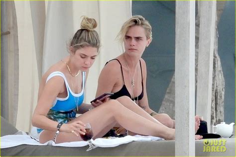 Photo: ashley benson cara delevingne beach in tulum 05 | Photo 4302543 | Just Jared ...