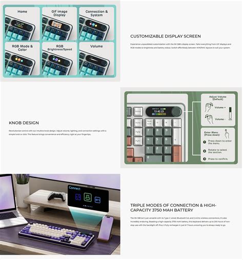 Royal Kludge Rk S Tri Mode Rgb Keys Hot Swappable Mechanical Keyboard Light Cloud Shopee