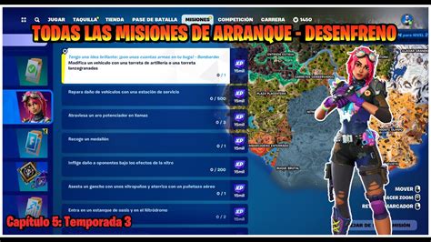 ⚔️fortnite CÓmo Completar Todas Las Misiones De Arranque C5t3 Desenfreno 🏎️💨 Youtube