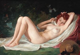 Szantho Maria A Reclining Nude MutualArt