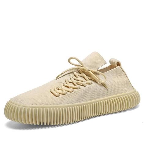 Baskets Homme REMYCOO Respirantes Chaussures Outdoor Beige