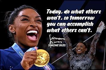 Amazon Simone Biles Motivational Poster Quote Inspirational Quotes