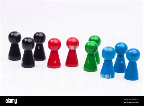 Colorful Wood Figures Stock Photo Alamy