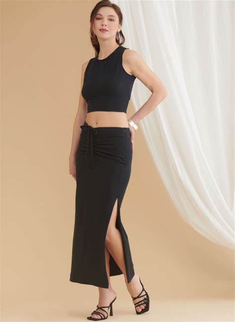 S9788 Misses Knit Skirts In Two Lengths Simplicity