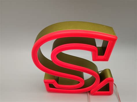 Led Faux Neon Channel Letter Signs Stainless Steel Acrylic Material