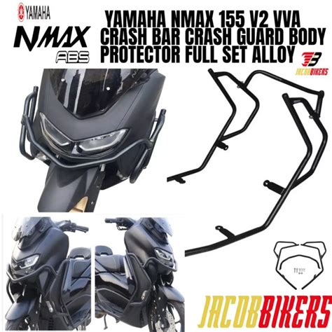 YAMAHA NMAX 155 V2 VVA CRASH BAR CRASH GUARD BODY PROTECTOR FULL SET