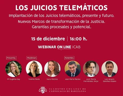 Webinar Los Juicios Telem Ticos Implantaci N De Los Juicios