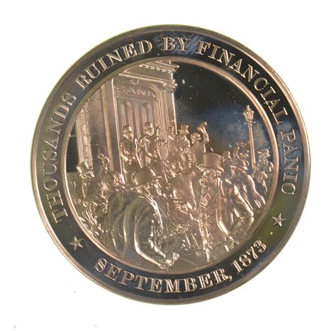 HUGE Bronze Medal Depicting Thousands Ruined By Financial Panic