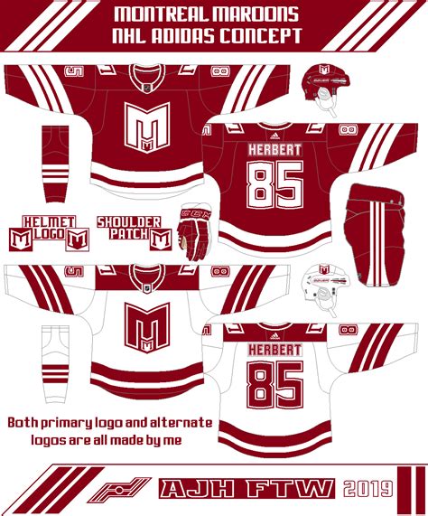 AJH Hockey Jersey Art: Montreal Maroons Concept 2019