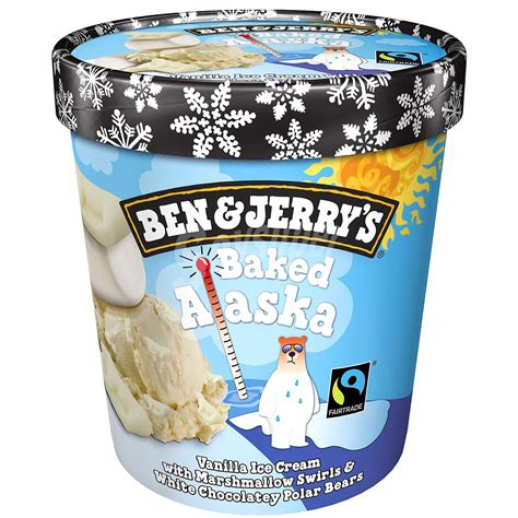 Ben Jerry S Baked Alaska Helado De Crema De Vainilla Con Trozos De