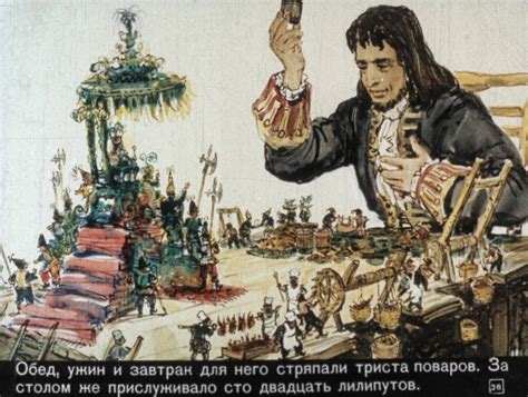 Гулливер в стране лилипутов рисунок - 78 фото