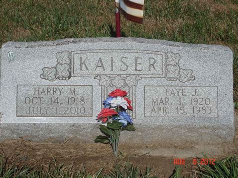 Harry Morton Kaiser Find A Grave Memorial