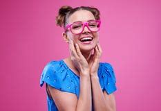 Glamour. Elated Woman Celebrating New Year Or Birthday Stock Photo - Image of champagne ...