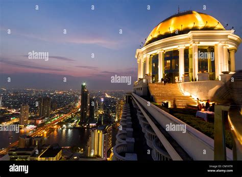 Scirocco Sky Bar Lebua State Tower Bangkok Thailand Stock Photo