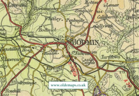 bodmin map
