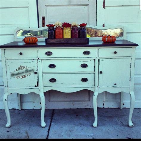 Antique Buffet Sideboard Refinished In A Mix Of Sweet Pickins Creamy