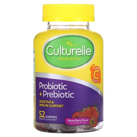 Culturelle Probiotic Prebiotic Gummies Mixed Berry Gummies