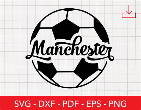 Manchester Svg England Soccer Png Football Sticker Ball Logo