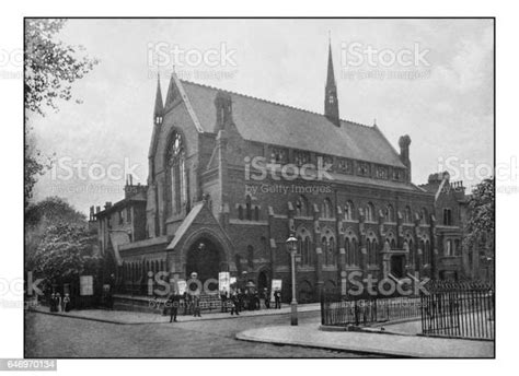 Antique Londons Photographs Westbourne Park Chapel Stock Illustration