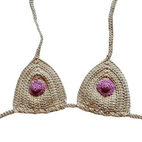 Suns Out Tits Out Crochet Bikini Top Etsy