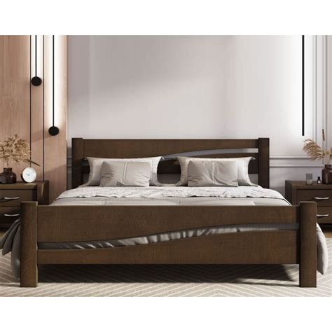 Двуспальная кровать Волна из массива сосны – купить с доставкой по ...