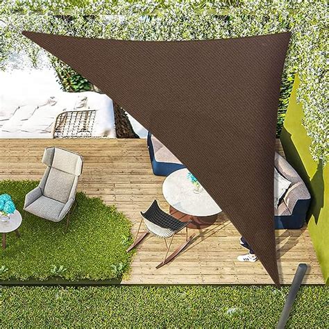 Amazon Amagenix Right Triangle Sun Shade Sails Canopy Brown