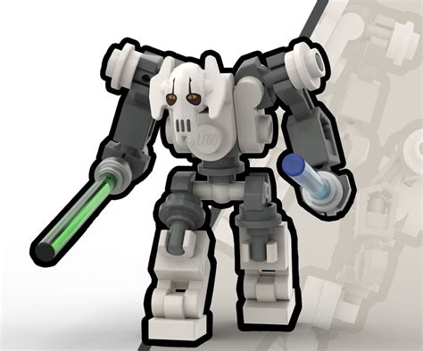 Lego Moc Brick Built General Grievous By No1likescherry Rebrickable Build With Lego