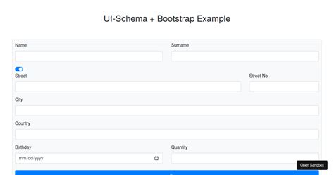 Ui Schema Examples CodeSandbox