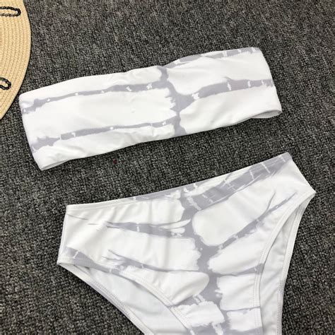 Print Tube Top Sexy High Waist Bikini On Luulla