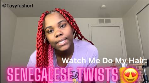 Senegalese Twists Rubberband Method Youtube