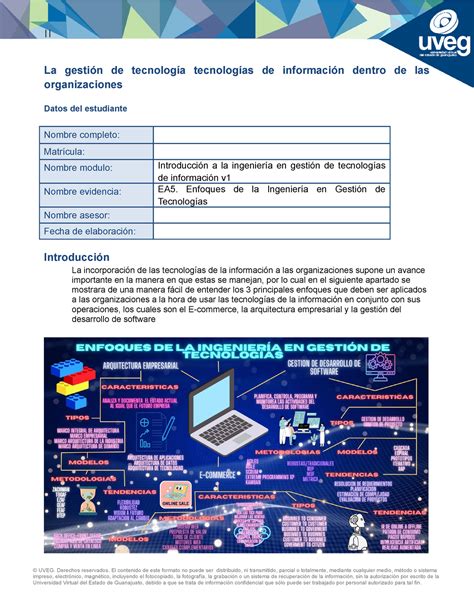 Enfoques de la Ingeniería en Gestión de Tecnologías La gestión de