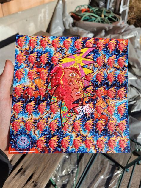 Indigo Ken Kesey Blotter Art Etsy