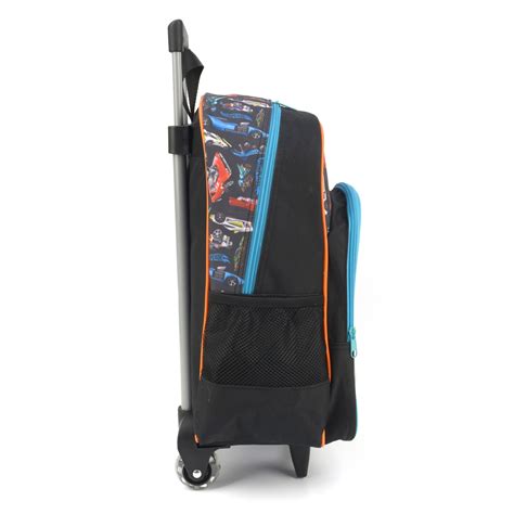 Mochila De Rodinhas Luxcel Hot Wheels Preto Nuvem De Algod O