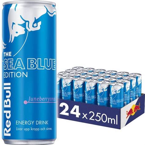 Red Bull Sea Blue Juneberry Energy Drink 24 Stk • Pris