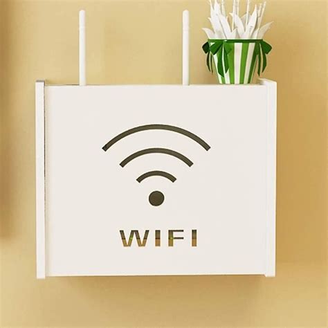 Bo Te De Rangement Pour Routeur Wifi Trahoo Tag Res Murales