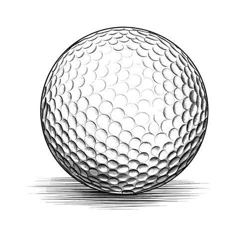 Golf Ball Pencil Drawing