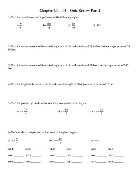 Chapter+4 - answer key - Chapter 4 – 4. 4 – Quiz Review Part 2 Find the