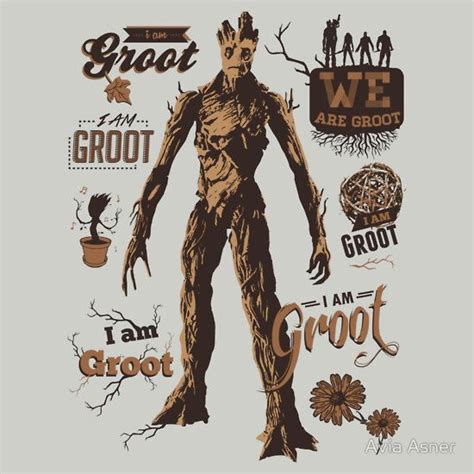 Groot Quotes - by Avia Asner | Guardians of the galaxy, Geek art ...