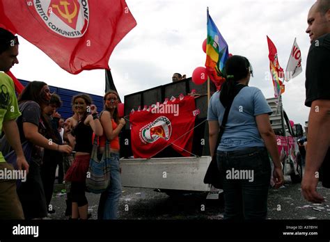 Group Of People At The Italian Gay Pride Parade In Turin June Stock Photo Alamy