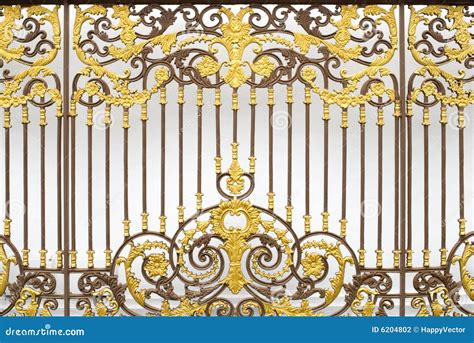 Thai Gate Stock Photo Image Of Golden Decoration Flower 6204802