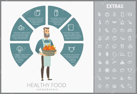 Premium Vector Healthy Food Infographic Template Elements Icons