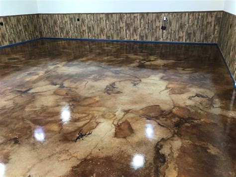acid stained concrete floors    difference  concrete