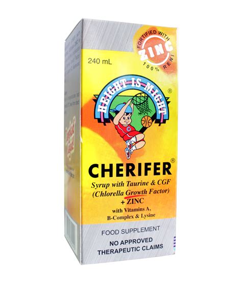 Cherifer Cgf W Zinc Syrup 240ml Rose Pharmacy Medicine Delivery