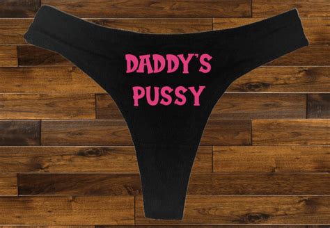 Daddy S Pussy Thong Honeymoon Gift Gag Gift Naughty Underwear X Rated Underwear Panties