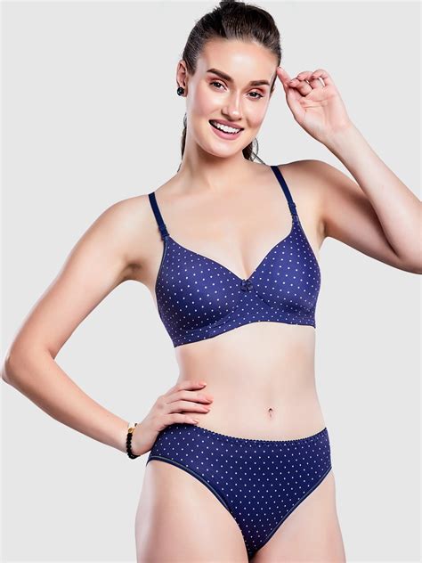 Navy Lingerie Set Buy Navy Lingerie Set Online In India