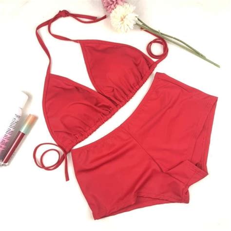 Jual Bree Solid Bikini Set Bikini Pantai Baju Renang Di Seller