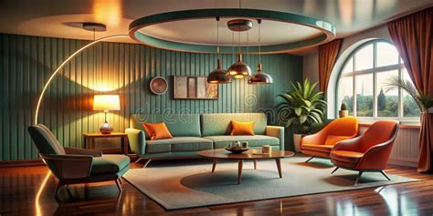 Atomic Age Inspired Mid Century Living Room Retro Vibes Dramatic