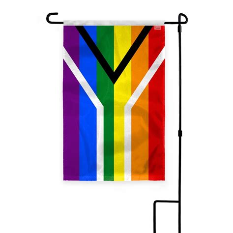 Agas South Africa Rainbow Gay Pride Garden Flag X Inch Printed On Outdoor D Nylon