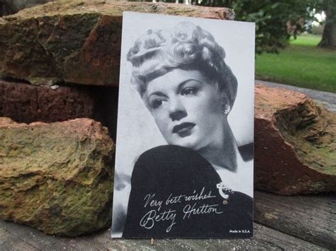 Actress Betty Hutton Vintage Arcade Card Performer Actress Vocalist